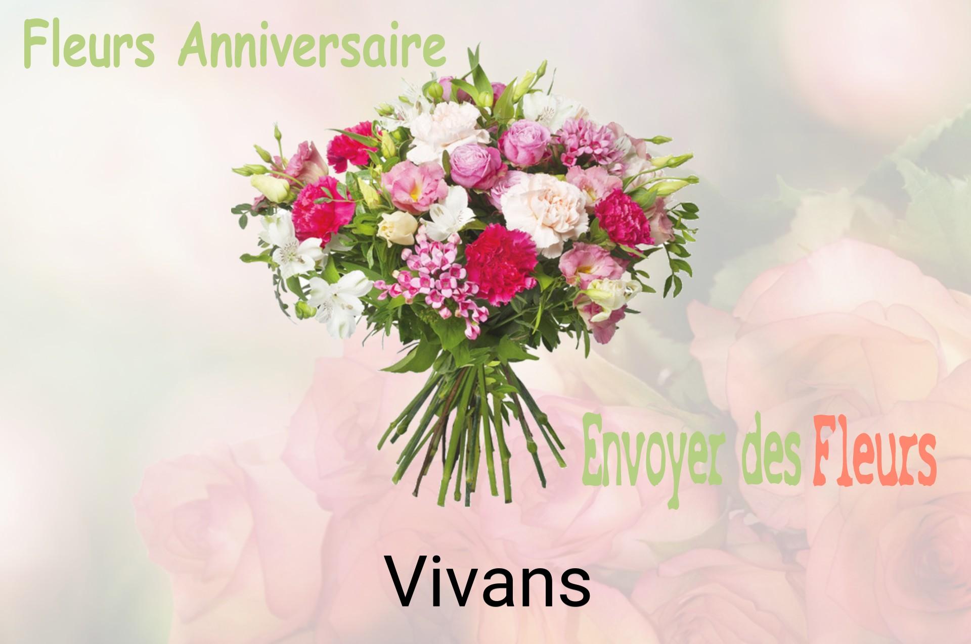 Bouquet de fleurs d’anniversaire livré à Vivans